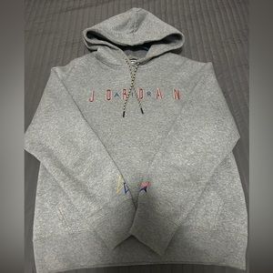 Gray Men’s Nike Jordan Fleece Hoodie